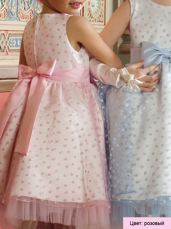 Платье праздничное для девочек, Perlitta PSA041202 розовый