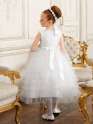 Платье праздничное для девочек, Perlitta PSA051202 белый