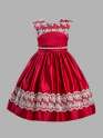 Платье для девочек, Perlitta PSA061501, бургунди, Perlitta PSA061501 красный