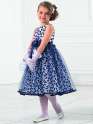 Платье для девочек, Perlitta PSA071501, тёмно-синий, Perlitta PSA071501 синий