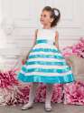 Платье праздничное для девочек+болеро, Perlitta PSAK071402 голубой